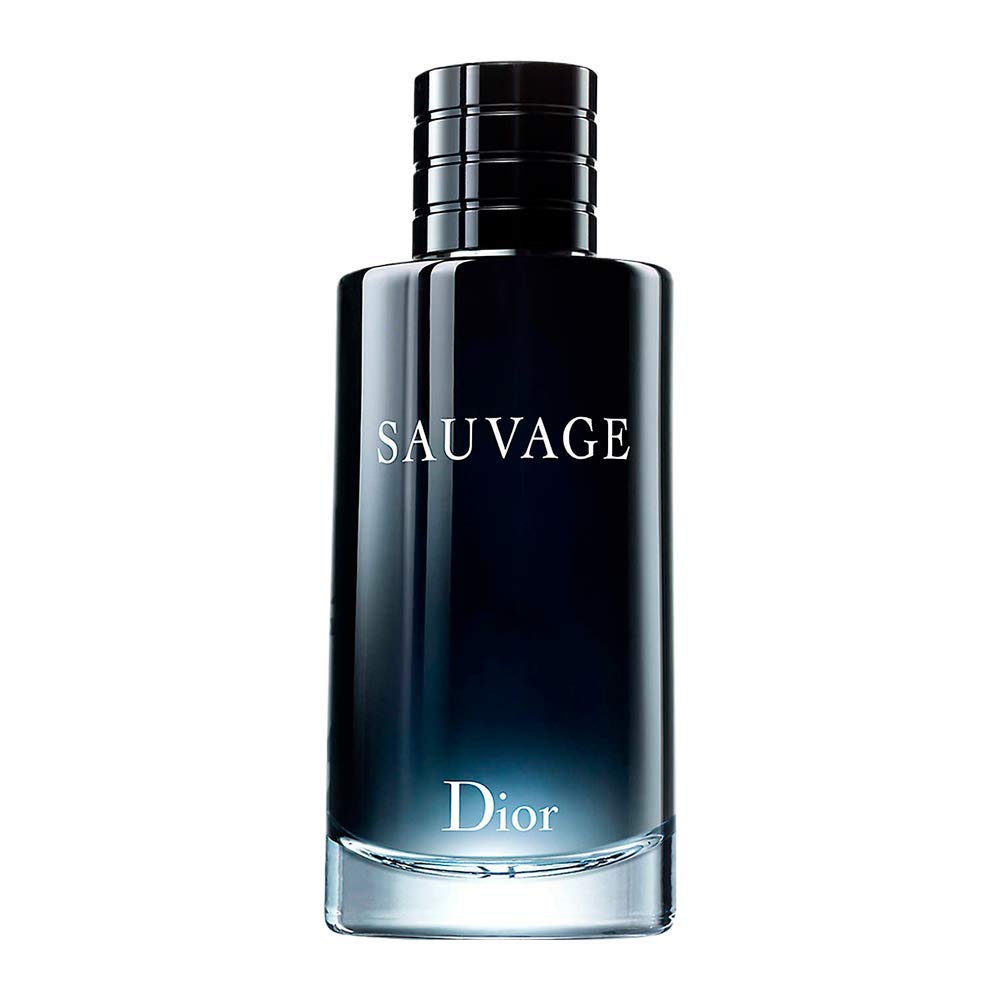 Dior Sauvage bottle front view, highlighting classic design for daily wear