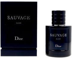 Dior Sauvage Elixir bottle close-up, offering a bold, lasting fragrance for daily wear.