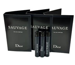 Dior Sauvage Men sample EDP 1 ml vial close-up for testing on the go