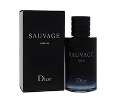 Dior Sauvage Parfum bottle for signature scent with lasting aroma.