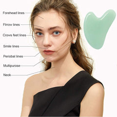 Ditind Gua Sha jade stone material, natural mineral benefits for skin