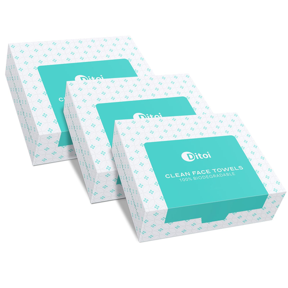 Ditoi, toallas faciales desechables 10×12, suaves y absorbentes para uso diario