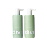 Divi Hydrating Shampoo bottle close-up showing deep moisture for thick hair