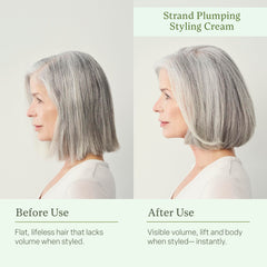 divi Strand Styling Cream hands applying to damp hair for instant volume