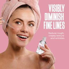 Divine Derriere face peel application image highlighting easy use.
