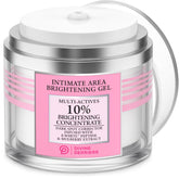 Divine Derriere intimate dark spot bottle on vanity for targeted brightening