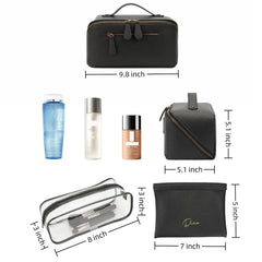 Divvia waterproof PU leather pouch demonstrates spill resistance and durability.