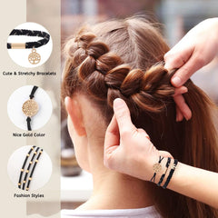 DIYDEC hair ties suit thick, thin, straight, and curly hair types.