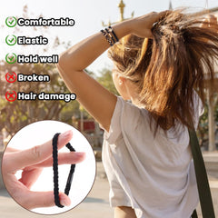 DIYDEC non-slip elastic band keeps hairstyles neat during activities.