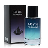 DJSYIM men's EDT bottle front view with crisp apple aroma for daily wear.