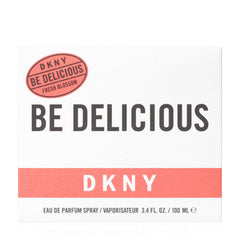 DKNY Be Delicious Fresh Blossom on a vanity suggesting springtime freshness for daily use.
