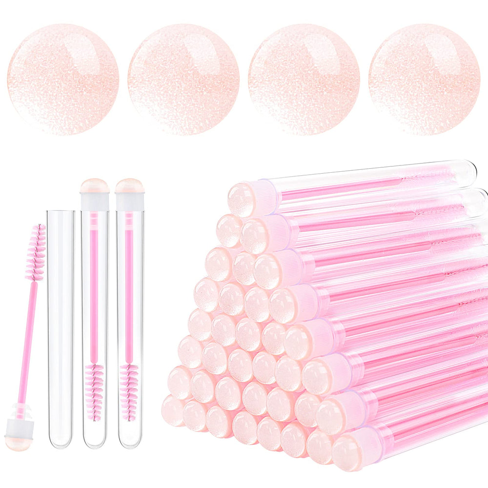 Dming diamond mascara brush with clear tube for hygienic daily use