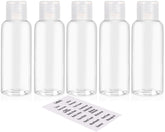DNSEN 5-pack travel bottles with compact 3.4 oz capacity for easy packing.