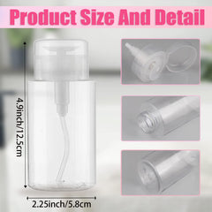DNSEN transparent 200ml bottle shows remaining liquid clearly