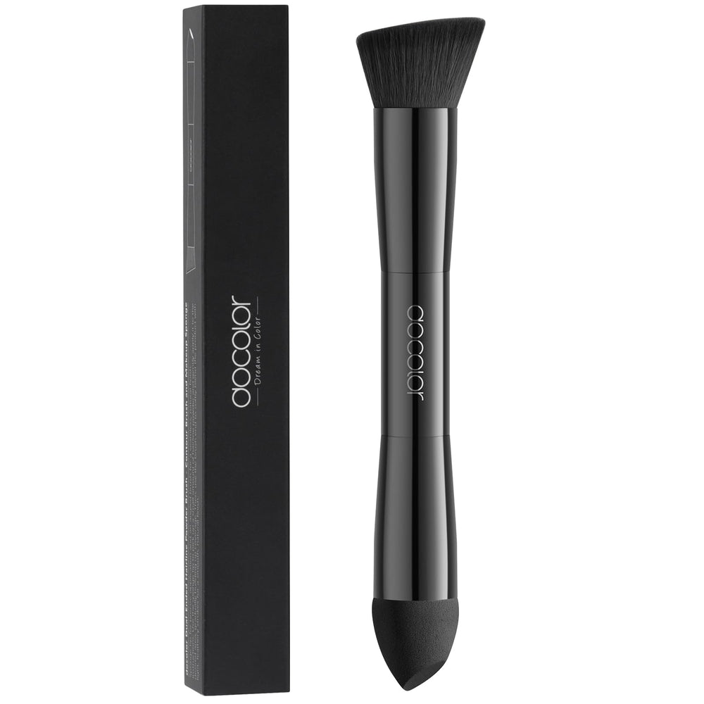 docolor dual-ended hairline powder brush for precise application and natural blending
