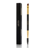 Docolor Eyebrow Brush Duo angled brush in black finish for precise shaping and lining.