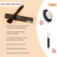 docolor synthetic hair brush is soft, anti allergic, and easy to clean