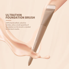 Docolor vegan synthetic bristles foundation brush for gentle blending.