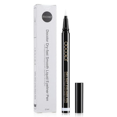 Docolor waterproof eyeliner pen with ultra-fine tip for precise white lines.