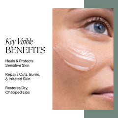 Doctor Rogers Restore texture close-up showing creamy, hydrating consistency for dry skin.