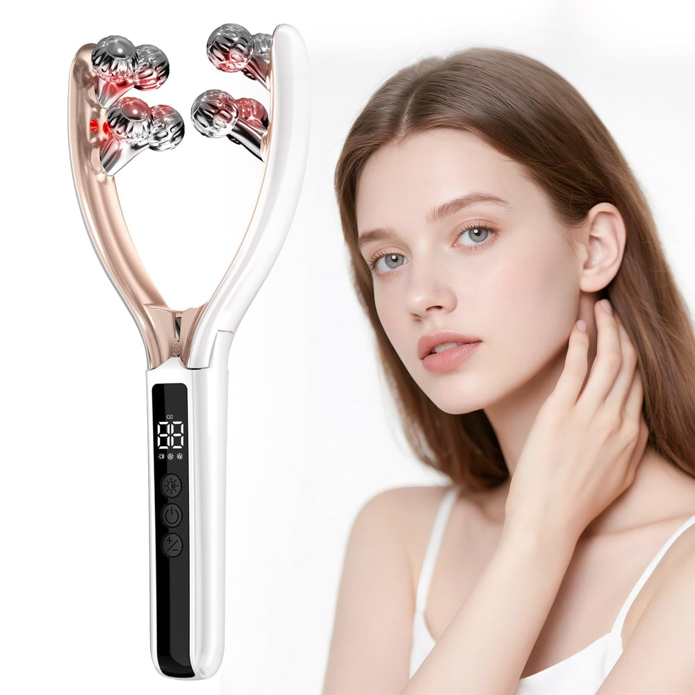 Doge&Vollar facial massager handle for portable on-the-go skincare.