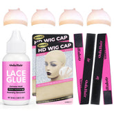 Dolahair lace glue 1.3-ounce packaging for secure wig application.