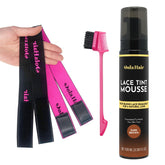 Dolahair lace tint mousse pack for natural tint and defined baby hairs.