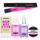 Dolahair lace wig glue bottle provides secure hold for lace fronts.