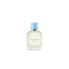 Dolce&Gabbana Light Blue Pour Homme bottle front exuding Mediterranean freshness