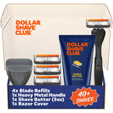 Dollar Shave Club member exclusive shave set handle close-up for precise grooming