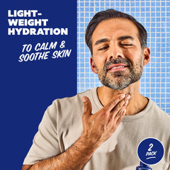 Dollar Shave Club Post Shave Dew bottle closeup, soothing serum texture