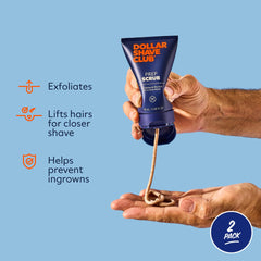 Pedacitos de cáscara de nuez en Prep Scrub para exfoliar suavemente