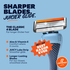 Swift Rinse blades glide through hair smoothly for comfortable shaving with Dollar Shave Club