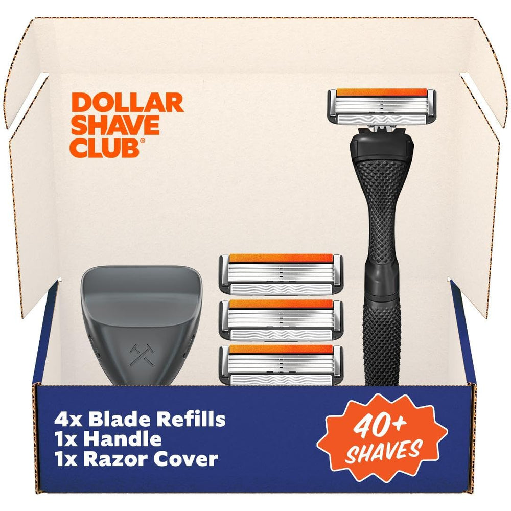 Dollar Shave Club travel set blades pack for precise, easy rinsing