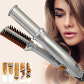 DONFON 2-in-1 rotating curling iron heats quickly for versatile styling