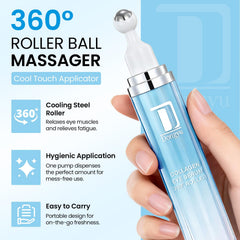 Dongyu caffeine under-eye cream packaging displayed for daily care