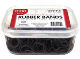DONNA black rubber bands for hair secure ponytails with comfortable stretch.