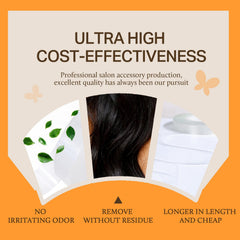 DOORES transparent adhesive tape blends with hair for discreet wear.