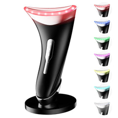 Dopsikn 7-color light therapy facial massager front view supports at-home skincare.
