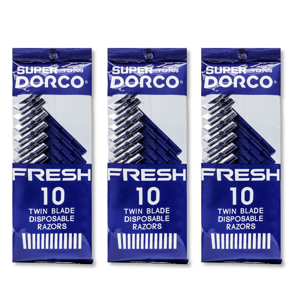 Dorco Fresh twin blade disposable razor for a close, comfortable shave