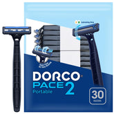 Dorco Pace 2 open-flow design enables quick rinsing between strokes for a smoother shave