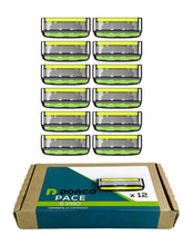 Dorco Pace 6 Pro six-blade cartridge front view for a smooth, close shave.