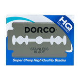 Dorco ST300 Platinum double-edge blades in a box for a smooth, close shave.