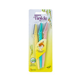 DORCO Tinkle Dermaplaning Tool 3ct pack close-up for precise facial hair removal