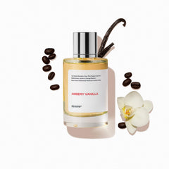 Dossier Ambery Vanilla bottle shot, elegant design suggesting premium fragrance for evening wear