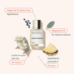 Dossier Aromatic Pineapple cap close-up, showcasing premium packaging and detail.