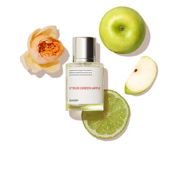 Dossier Citrus Green Apple bottle front view—everyday luxury for daily wear.