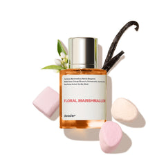 Dossier Floral Marshmallow bottle with spray action for effortless application