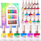 Double Rhythm Neon Jelly collection gel polish bottles for vibrant color options