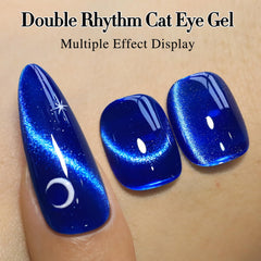 Double Rhythm brillo holográfico en gel para destellos cambiantes.